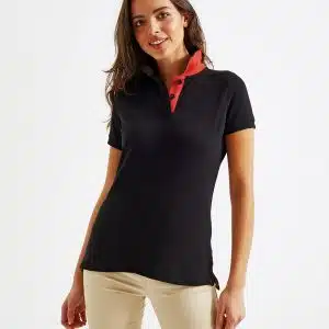 Women's contrast polo