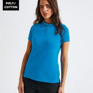 Womens polycotton blend polo