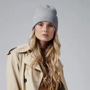 Oversized cuffed beanie