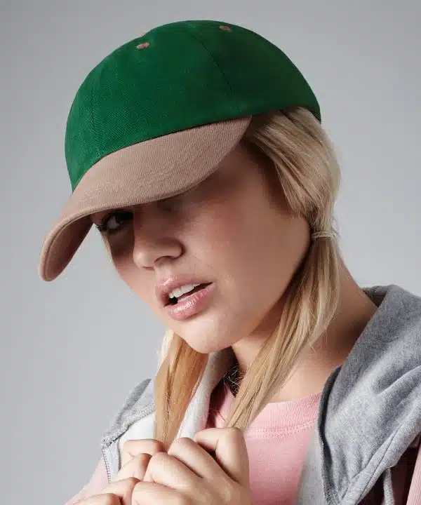 Low-profile heavy brushed cotton cap