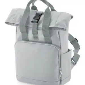 Recycled mini twin handle roll-top backpack