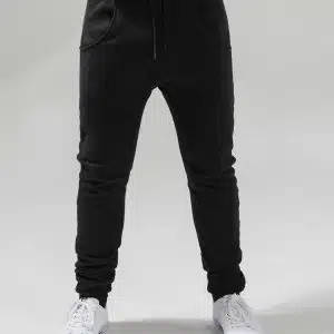 Heavy deep-crotch sweatpants