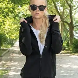 Women's terry zip hoodie