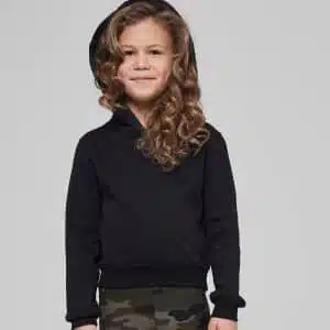 Girls cropped sweat hoodie