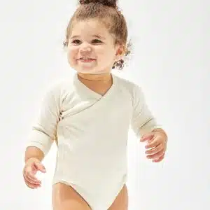 Baby long sleeve kimono bodysuit