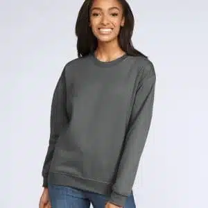 Softstyle midweight fleece adult crew neck