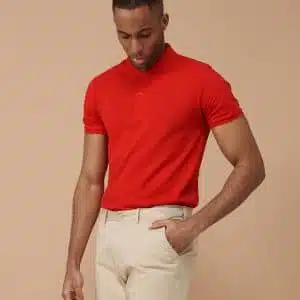 Stretch chinos with flex waistband