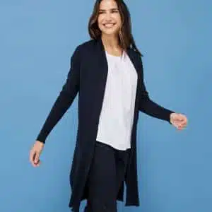 Women's longline open cardigan