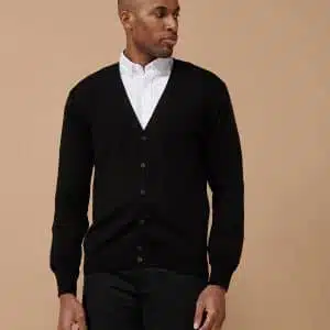 V-button cardigan