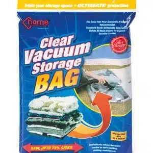 Clear vacuum storage bag