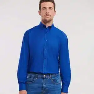 Long sleeve easycare Oxford shirt