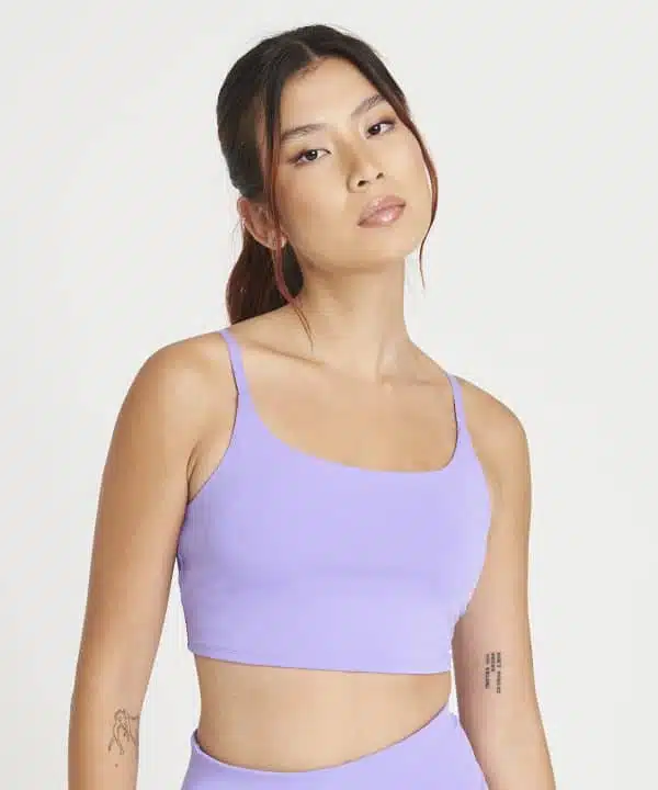 Womens recycled tech sports bra