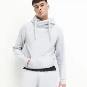 Cross neck hoodie