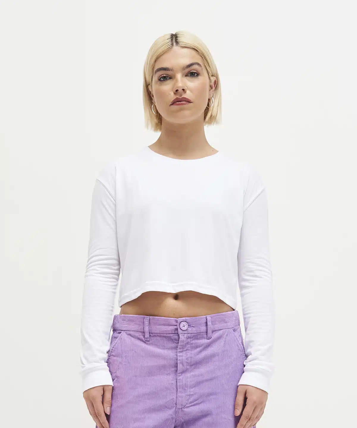 Women's long sleeve cropped T