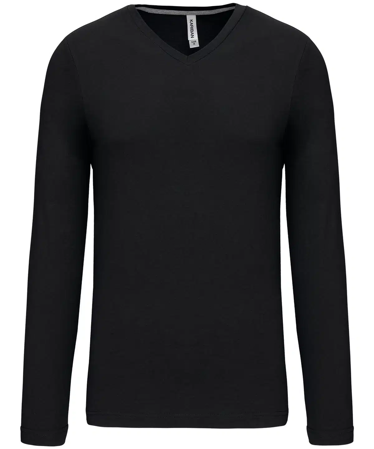 Men's long-sleeved V-neck T-shirt