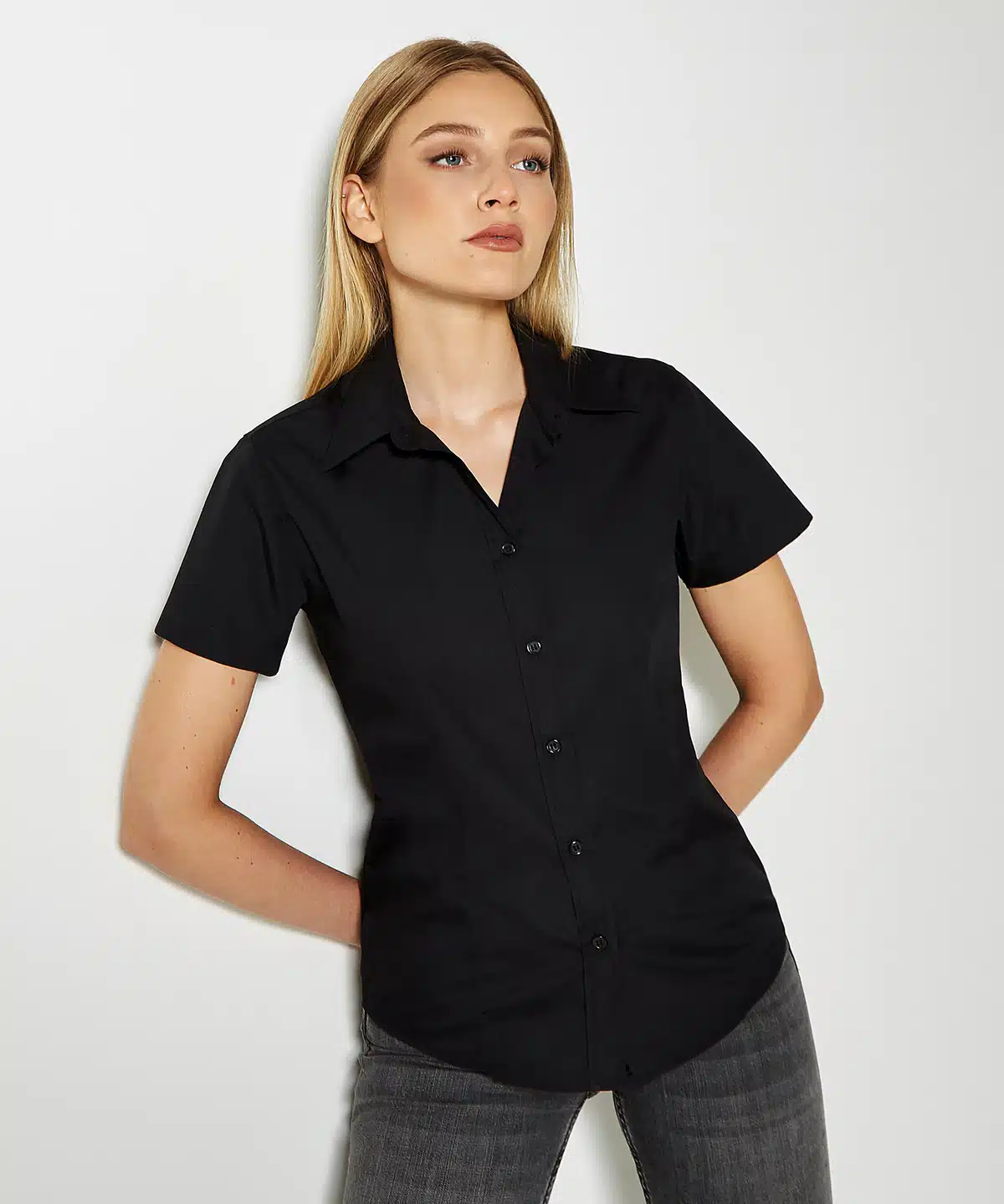 Women's workforce blouse short-sleeved (classic fit)