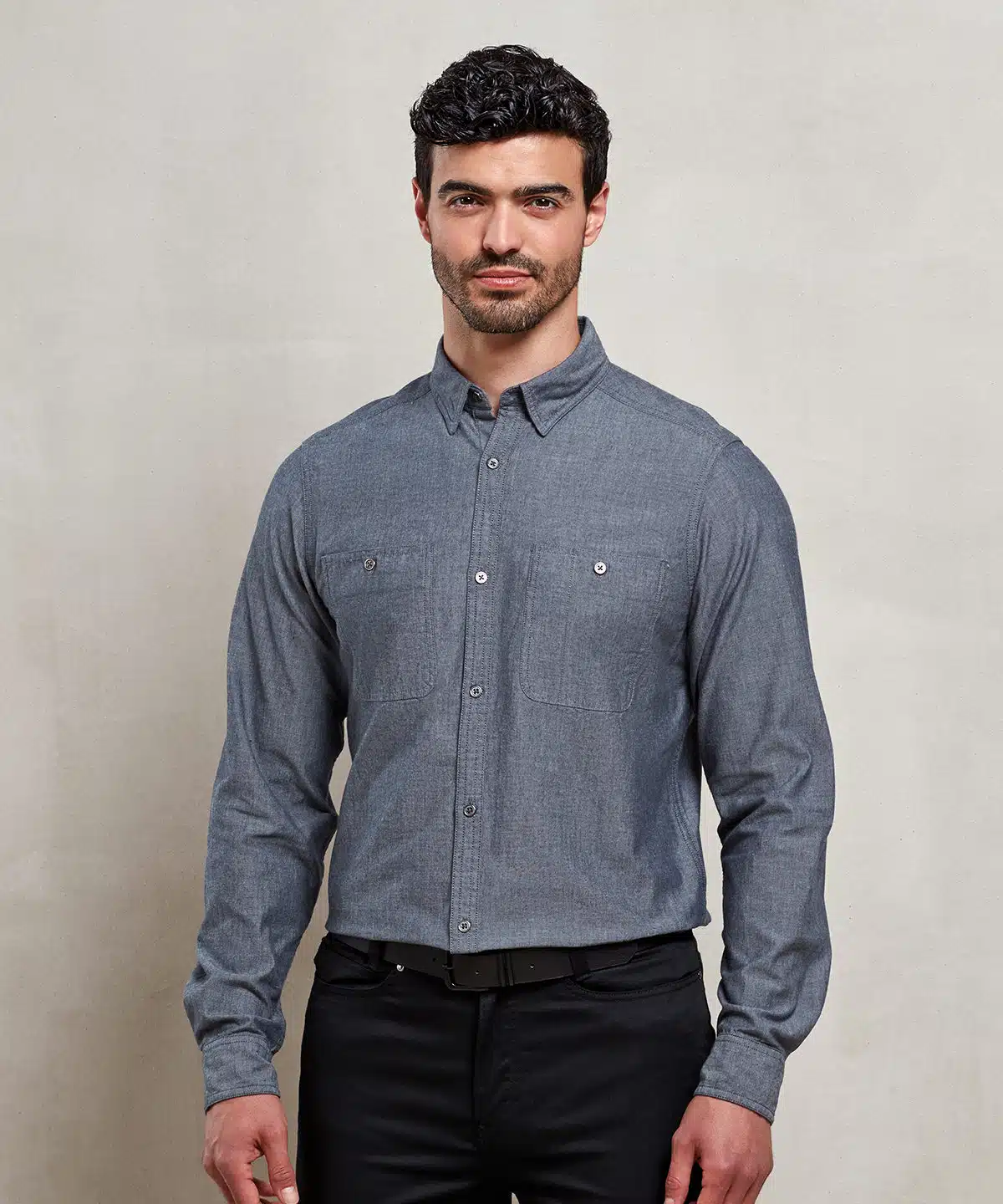 Mens Chambray shirt, organic and Fairtrade certified