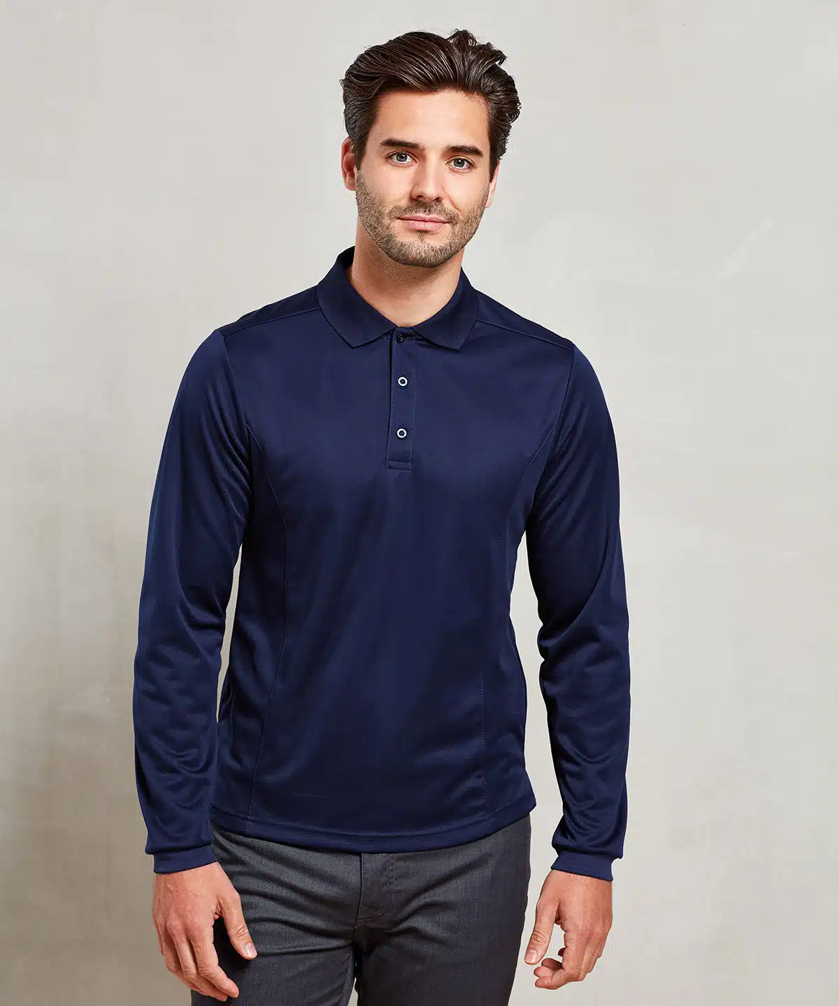 Long sleeve Coolchecker® piqué polo