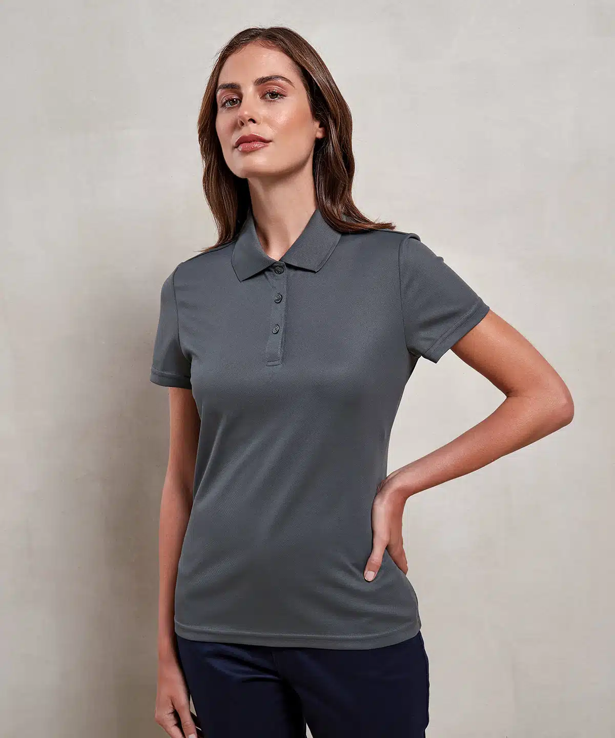 Womens Spun Dyed Recycled Polo Shirt