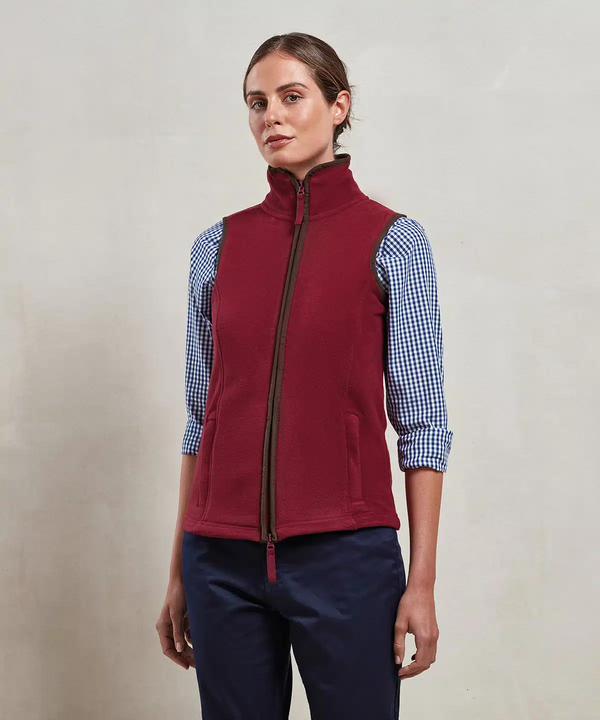 Womens artisan fleece gilet