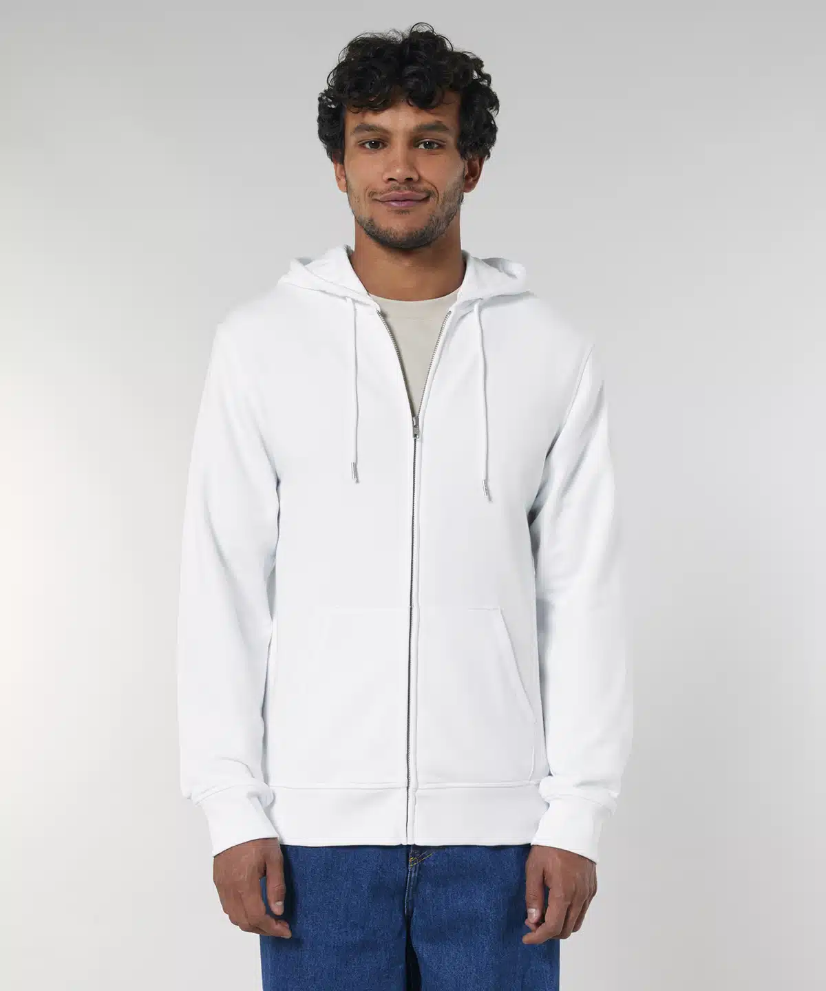 Unisex Connector essential zip-thru hoodie sweatshirt (STSU820)