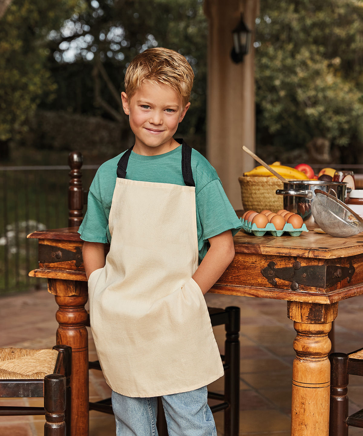 Fairtrade cotton junior craft apron